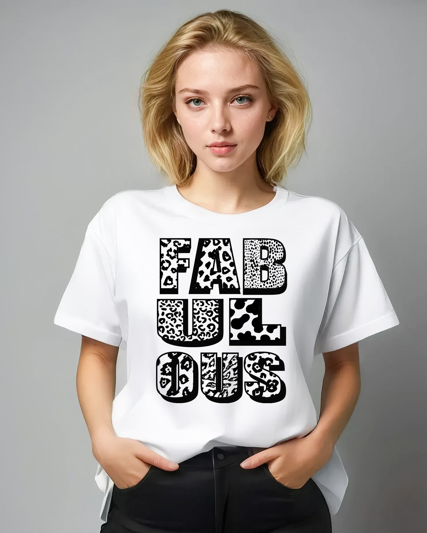 Wildly Fabulous Graphic Text Tshirt