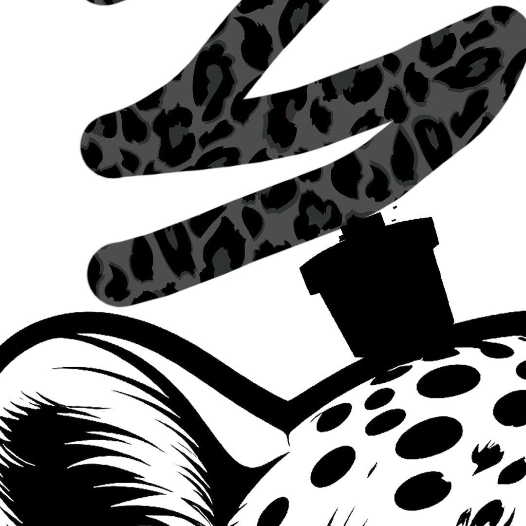 Cheetah Christmas Jumper in White