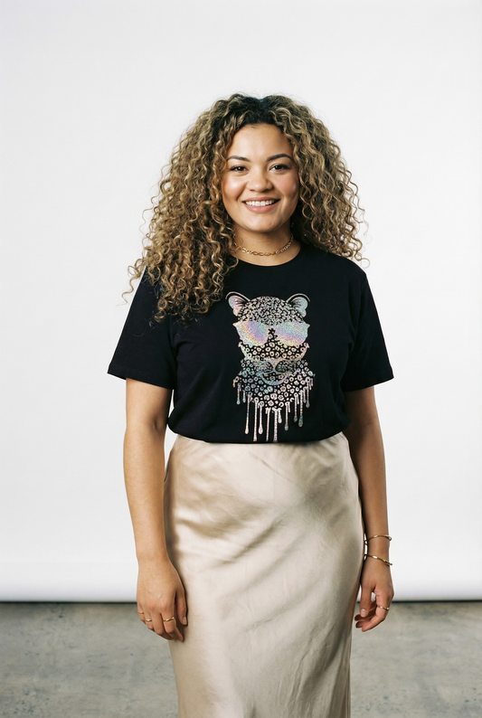 Gold Leopard Drip Visionary Tshirt