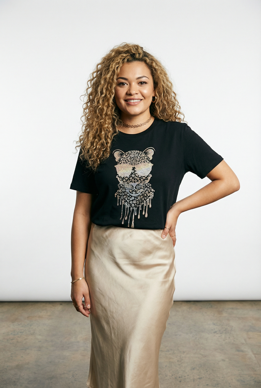 Gold Leopard Drip Visionary Tshirt