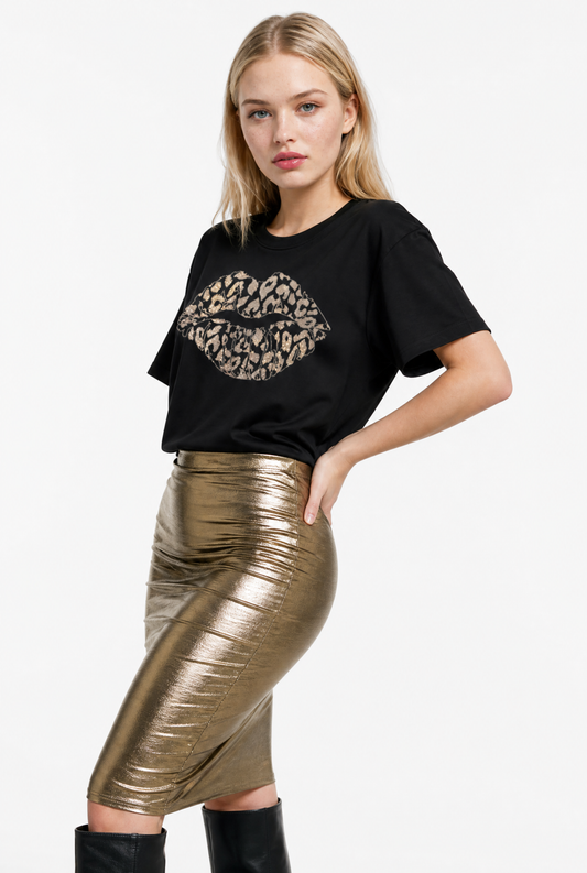 Gold Leopard Luxe Tshirt