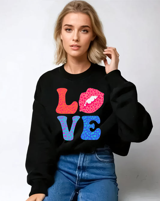 A Fierce Leopard Romance Sweatshirt