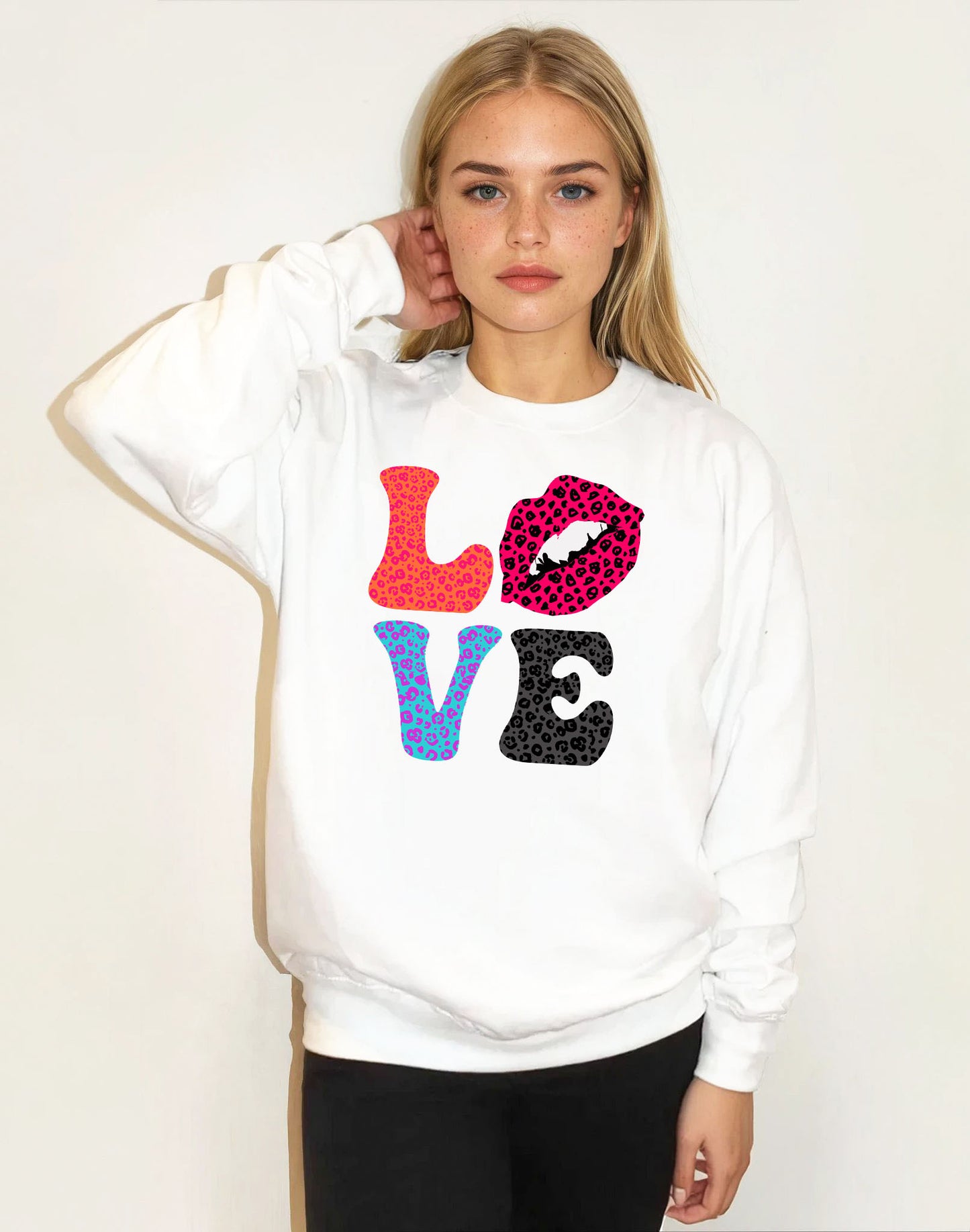 A Fierce Leopard Romance Sweatshirt