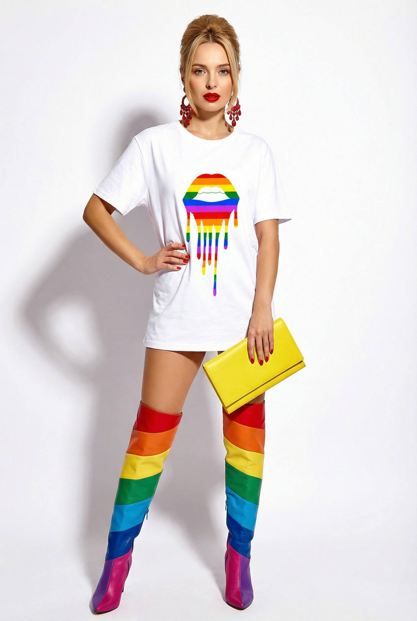 Pride Drip Lip Oversize T-shirt