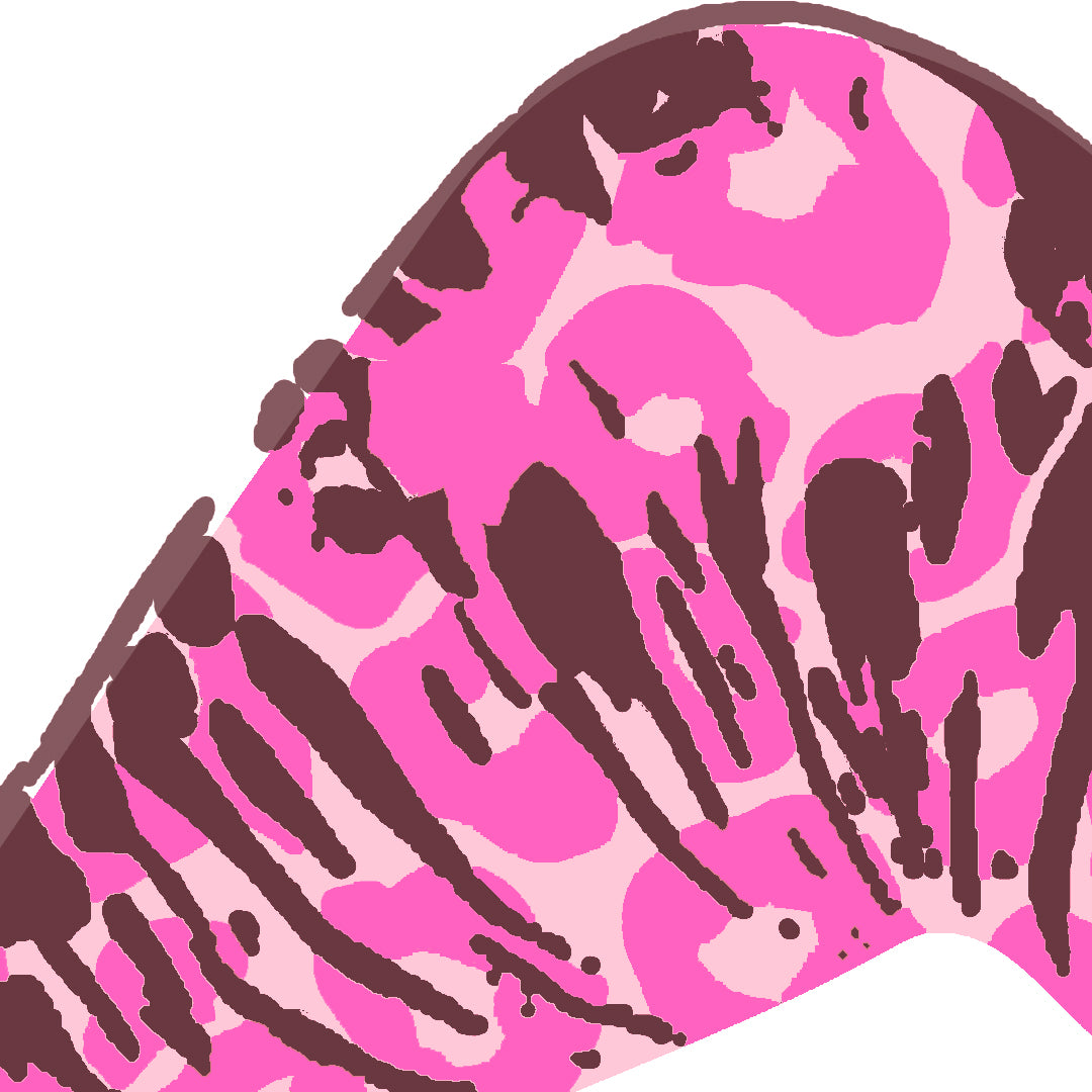 Pink Leopard Wild Drip Tshirt In White