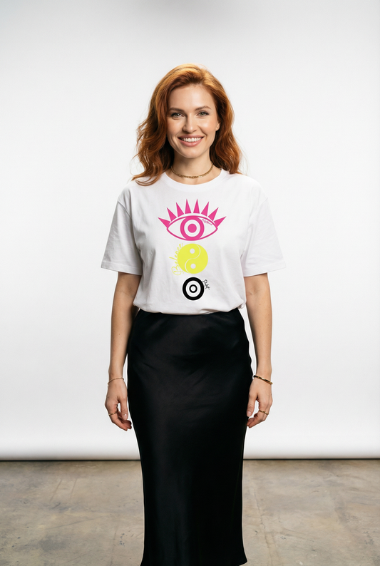 Visionary Neon Guardian Tshirt In White