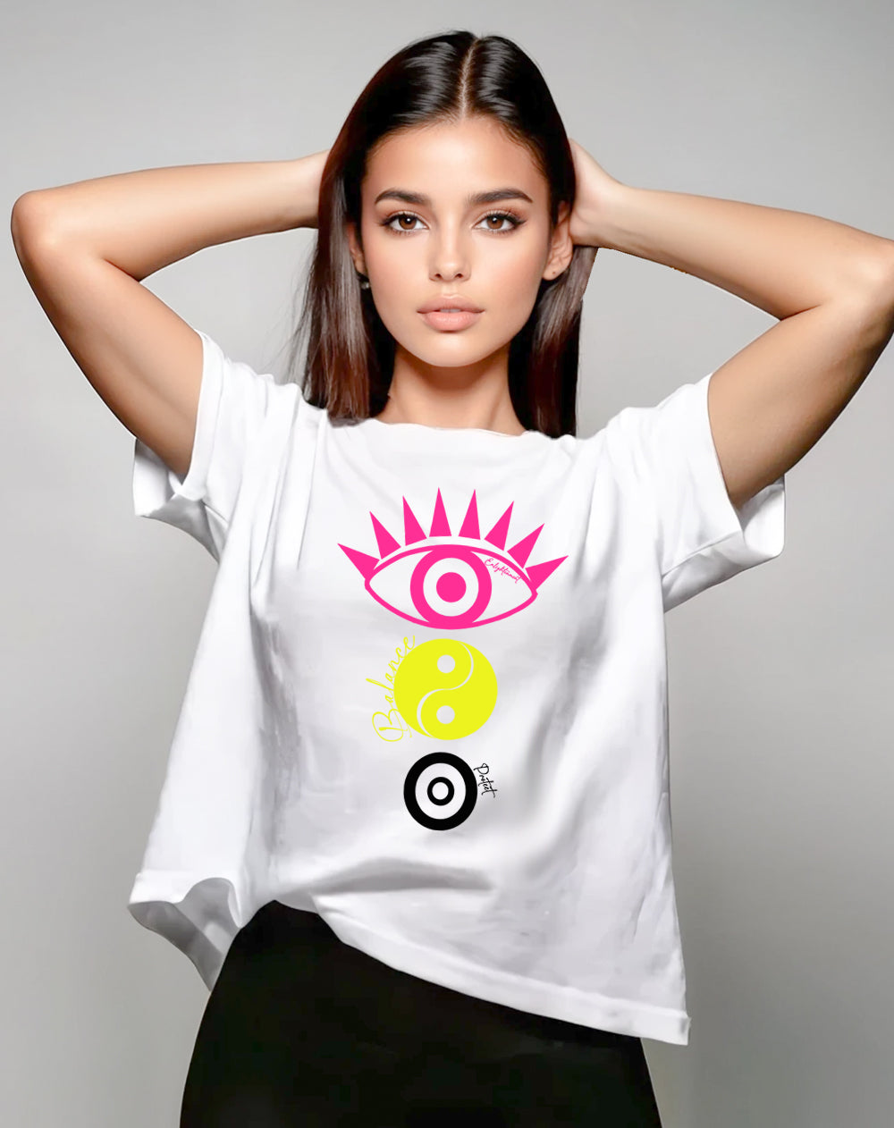 Visionary Neon Guardian Tshirt In White