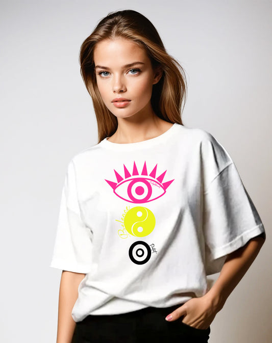 Visionary Neon Guardian Tshirt In White