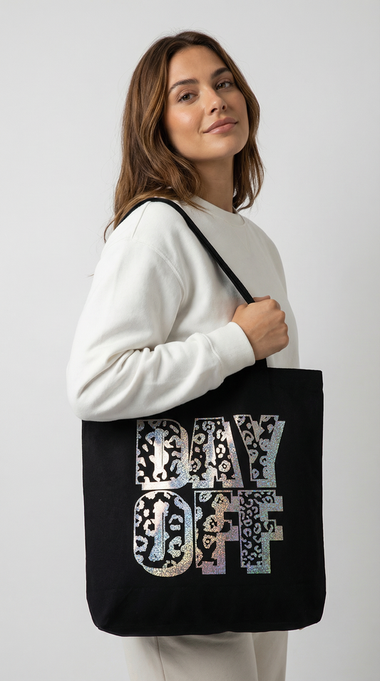 Day Off Tote Bag In Black
