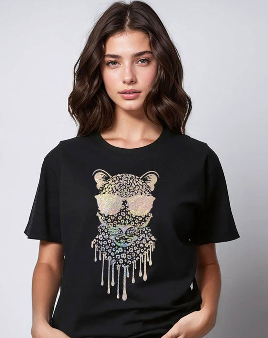 Gold Leopard Drip Visionary Tshirt