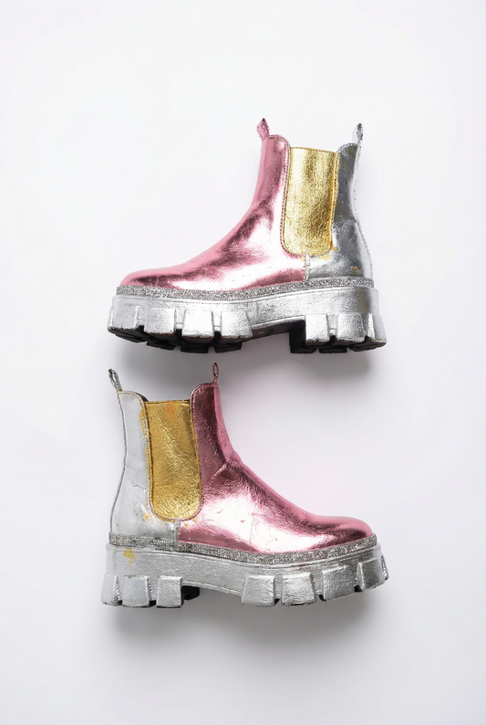 Metallic Chelsea Boot