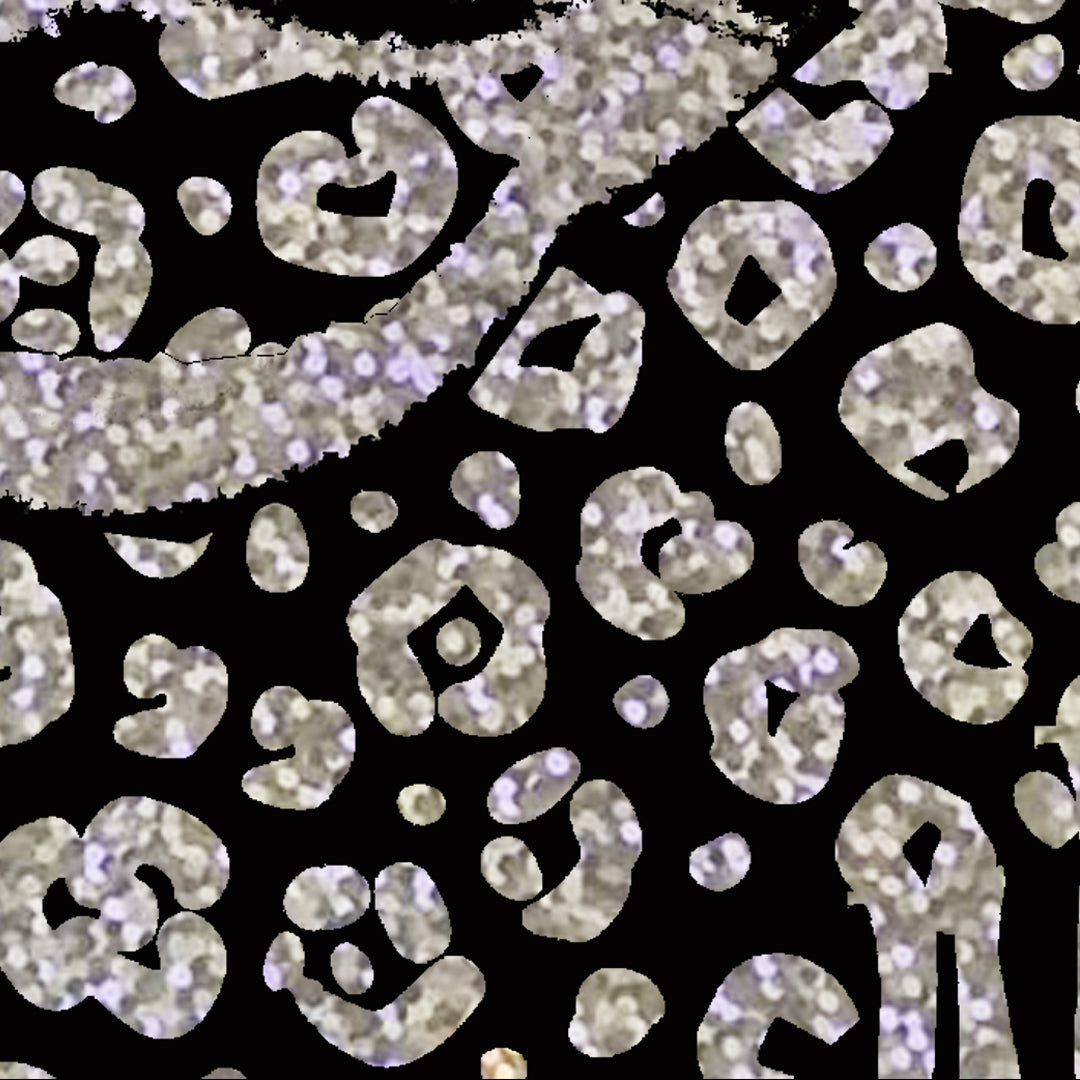 Gold Leopard Drip Visionary Sweatshirt in Black