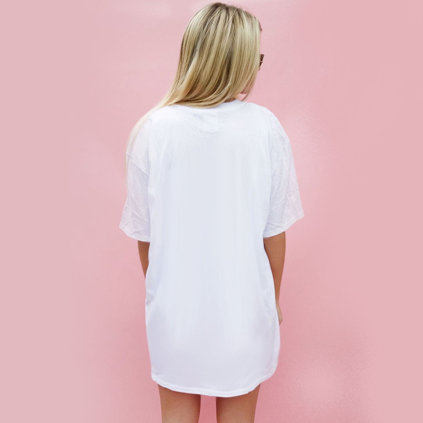 Lip Text Print Tshirt In White