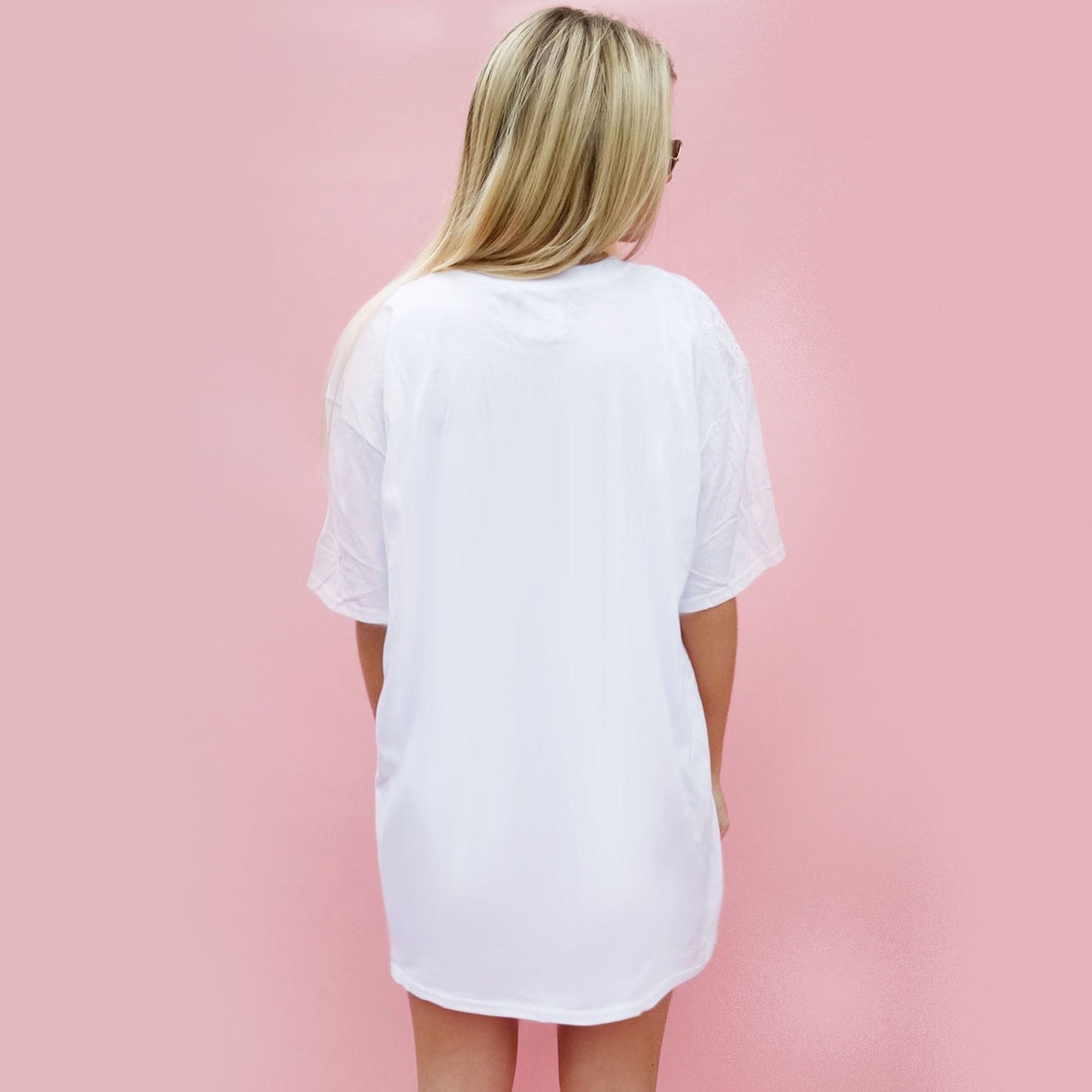 Pink Drip Splat Lip Tshirt In White