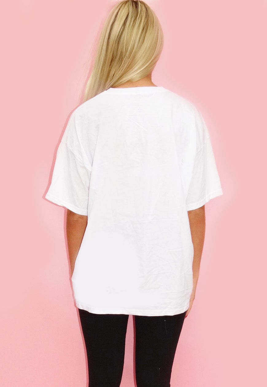 Black & White Leopard Lip Tee