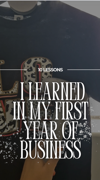 10 Lessons I Learned in My First Year of Business