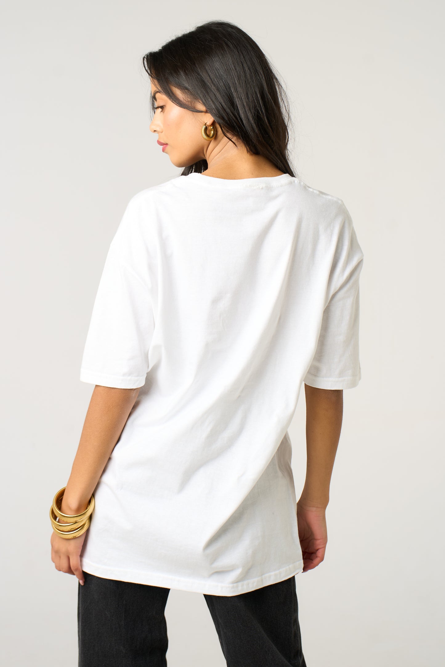 Locked Lips Drip T-Shirt in White