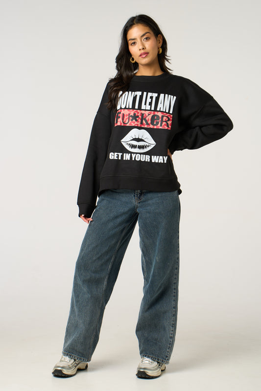 Savage No One in My Way Sweatshirt in Black