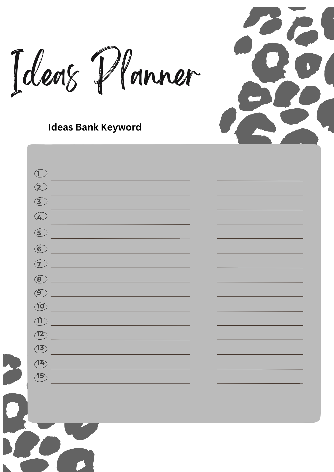 Free Budget Business Planner