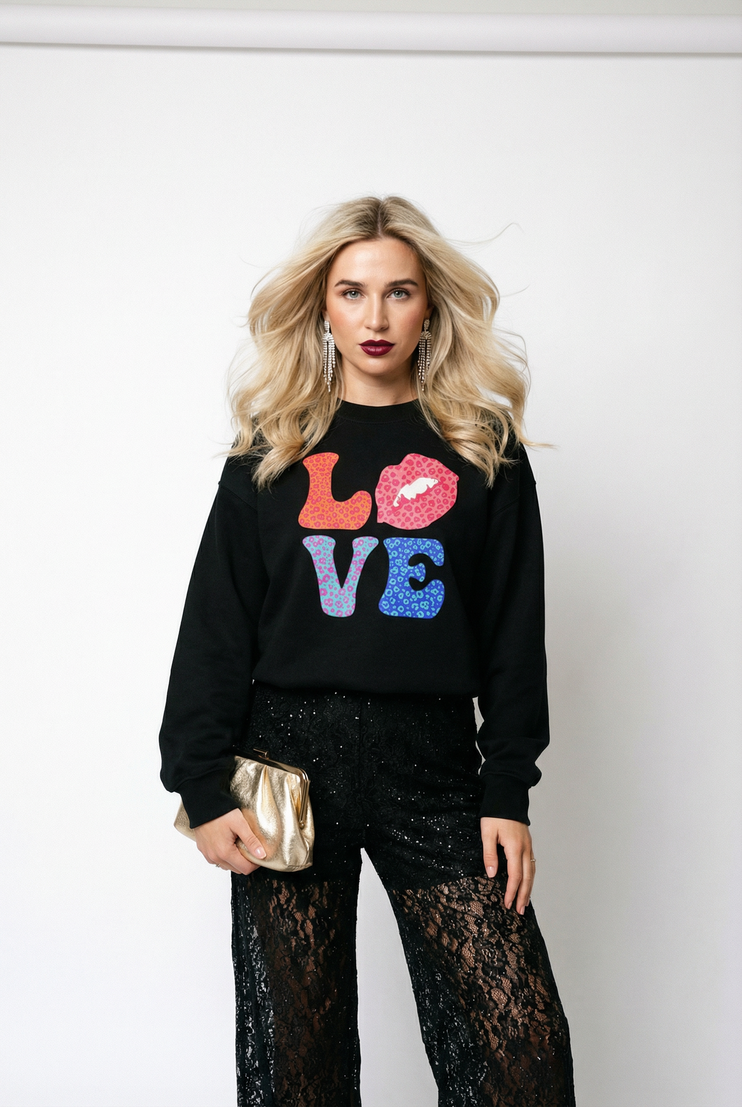 A Fierce Leopard Romance Sweatshirt