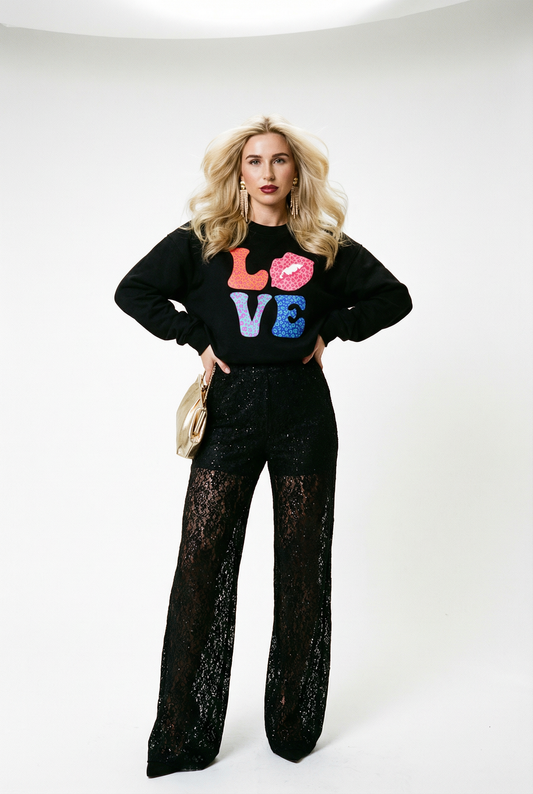 A Fierce Leopard Romance Sweatshirt