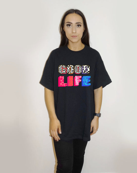 Neon Jungle Good Life Tshirt In Black