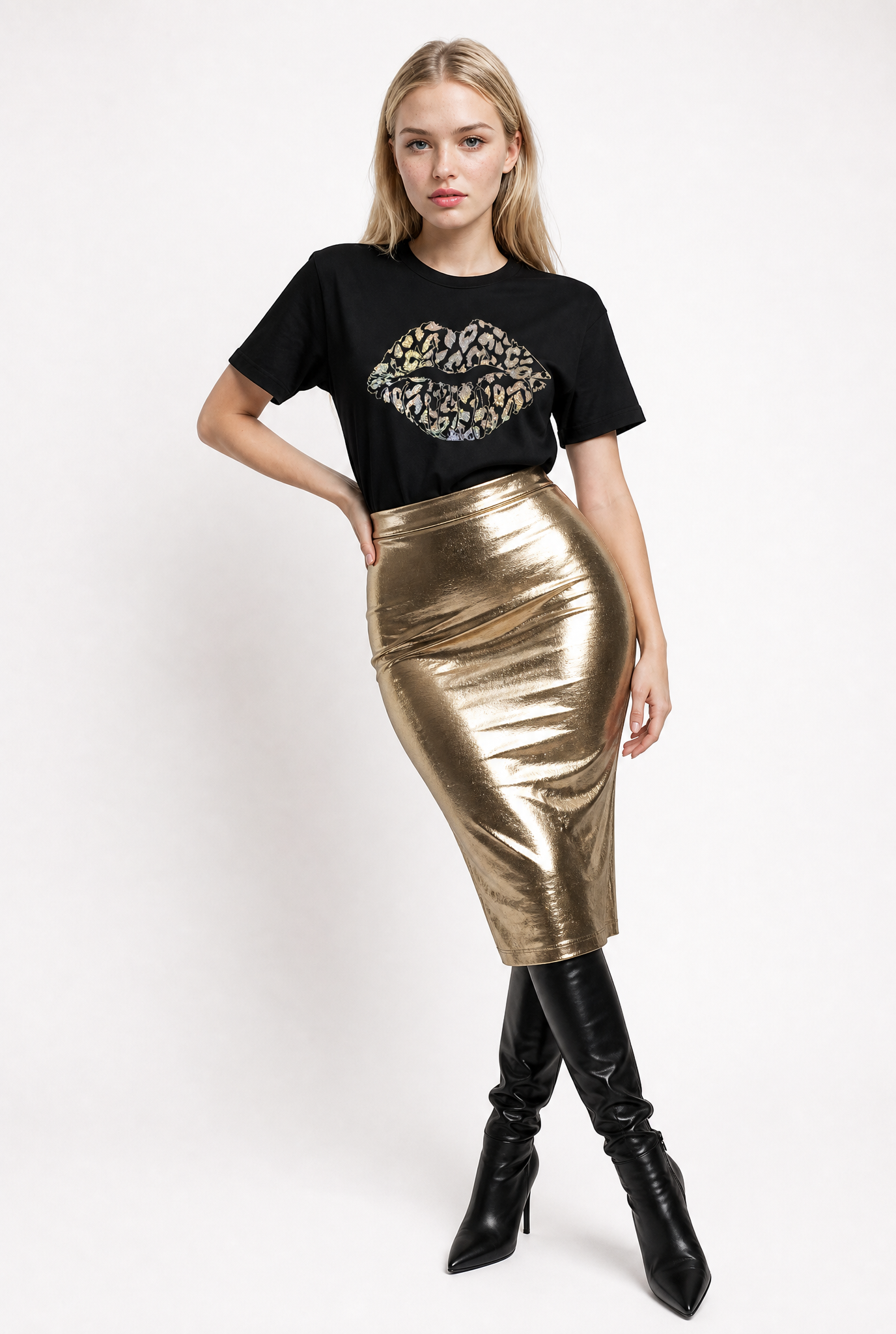 Gold Leopard Luxe Tshirt