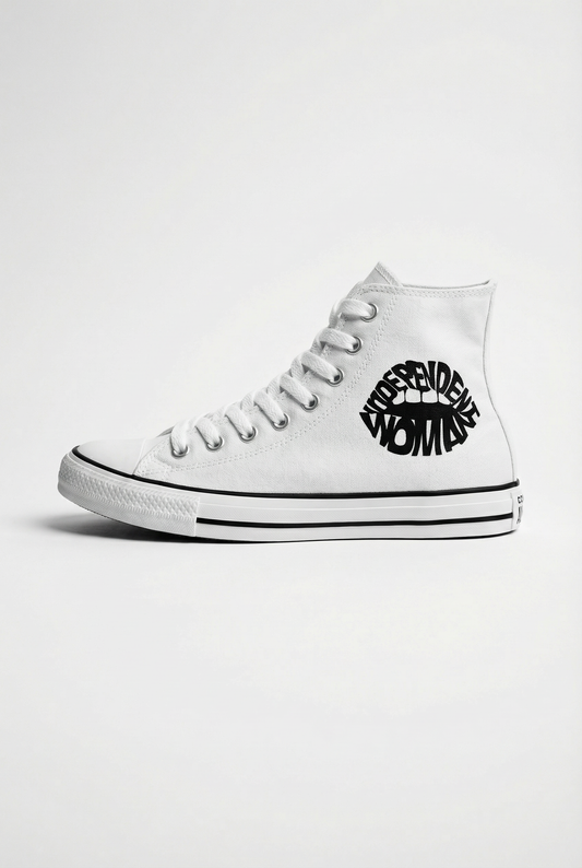 Black Independent Woman Print Trainer