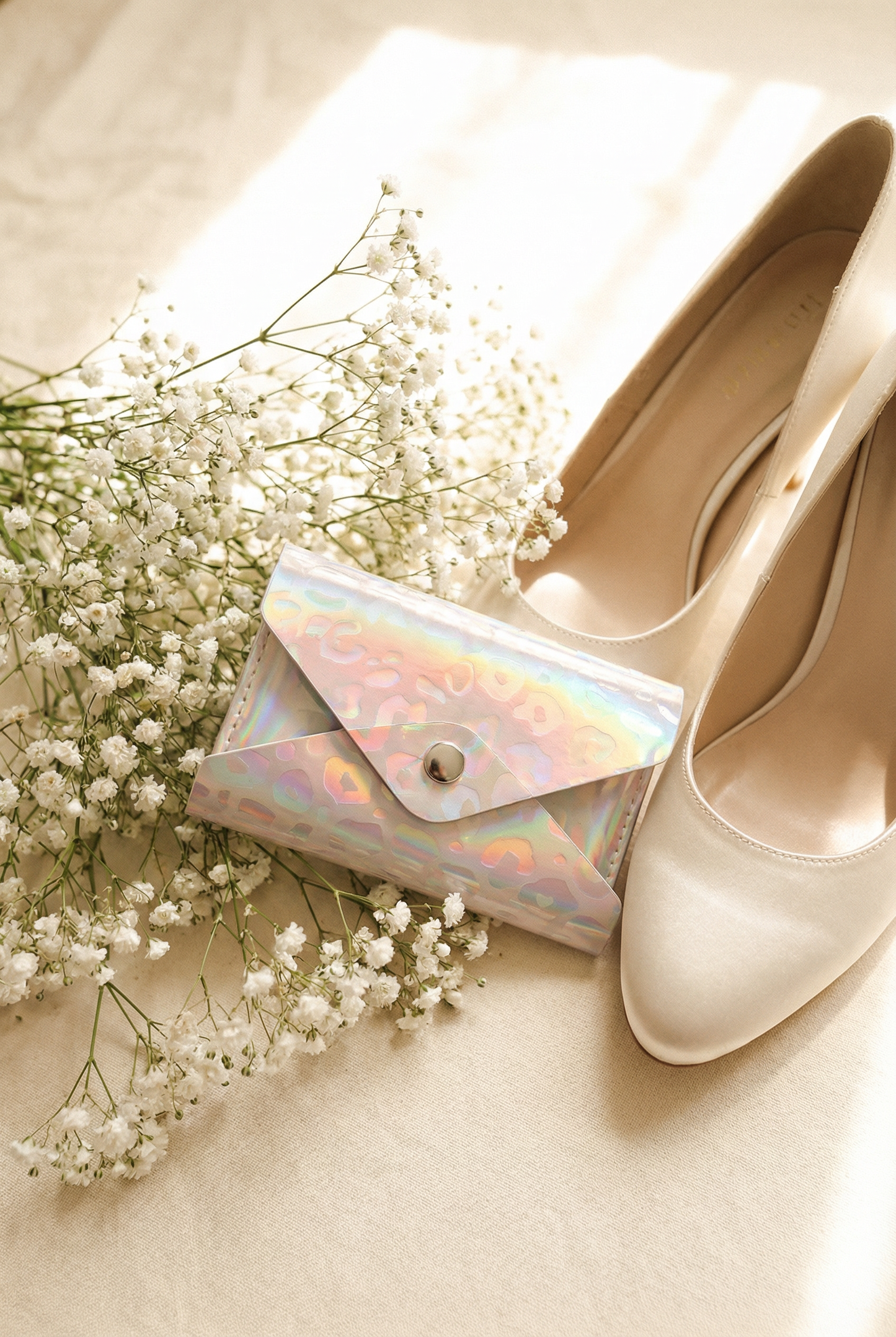 Iridescent Leopard Envelope Card Holder