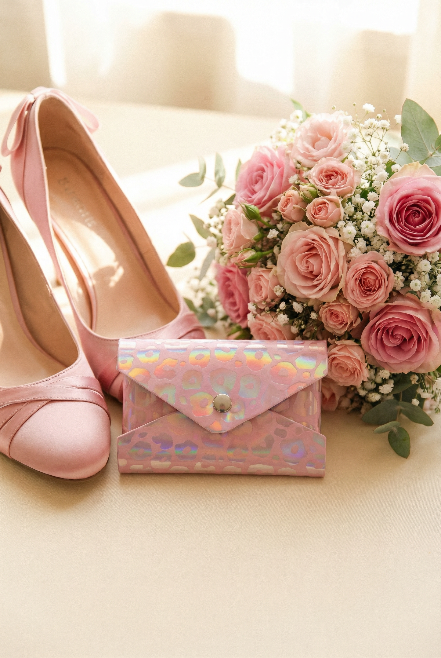 Iridescent Leopard Envelope Card Holder