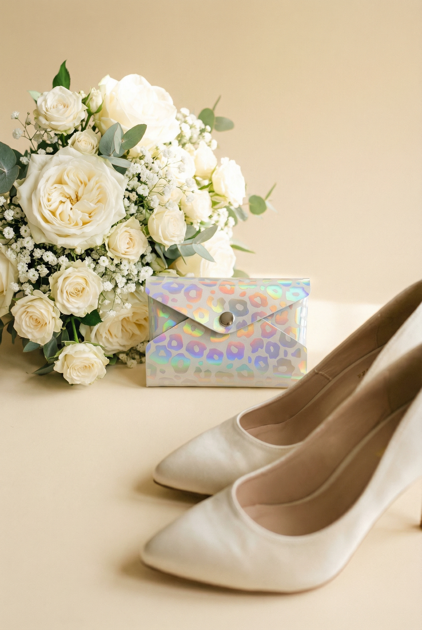 Iridescent Leopard Envelope Card Holder
