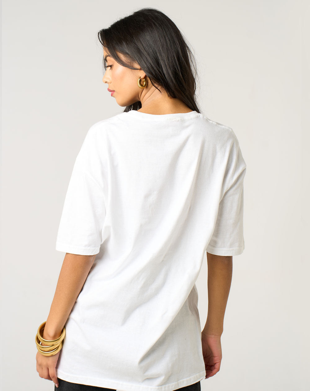 Locked Lips Drip T-Shirt in White