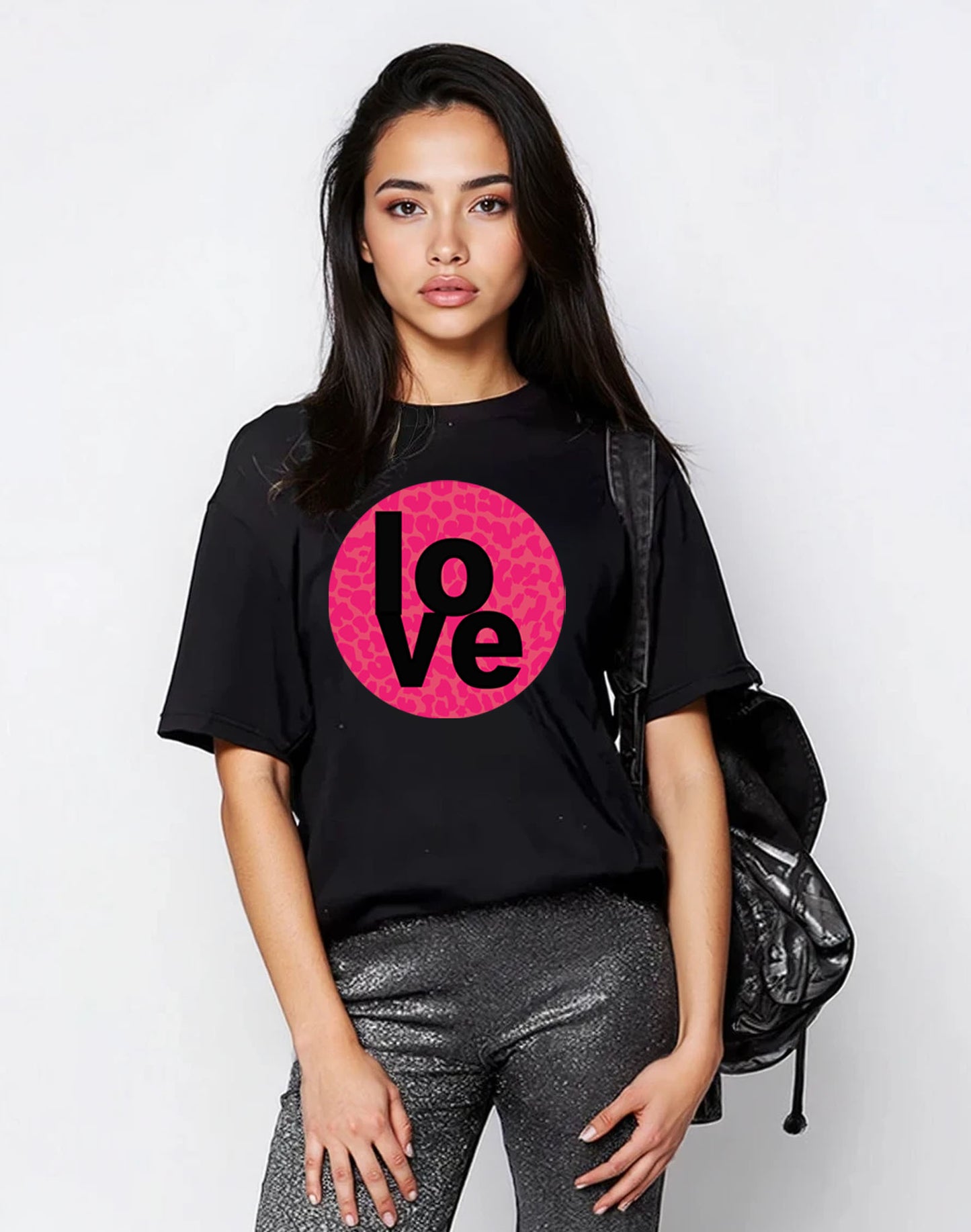 Wild About Love T-Shirt in Black