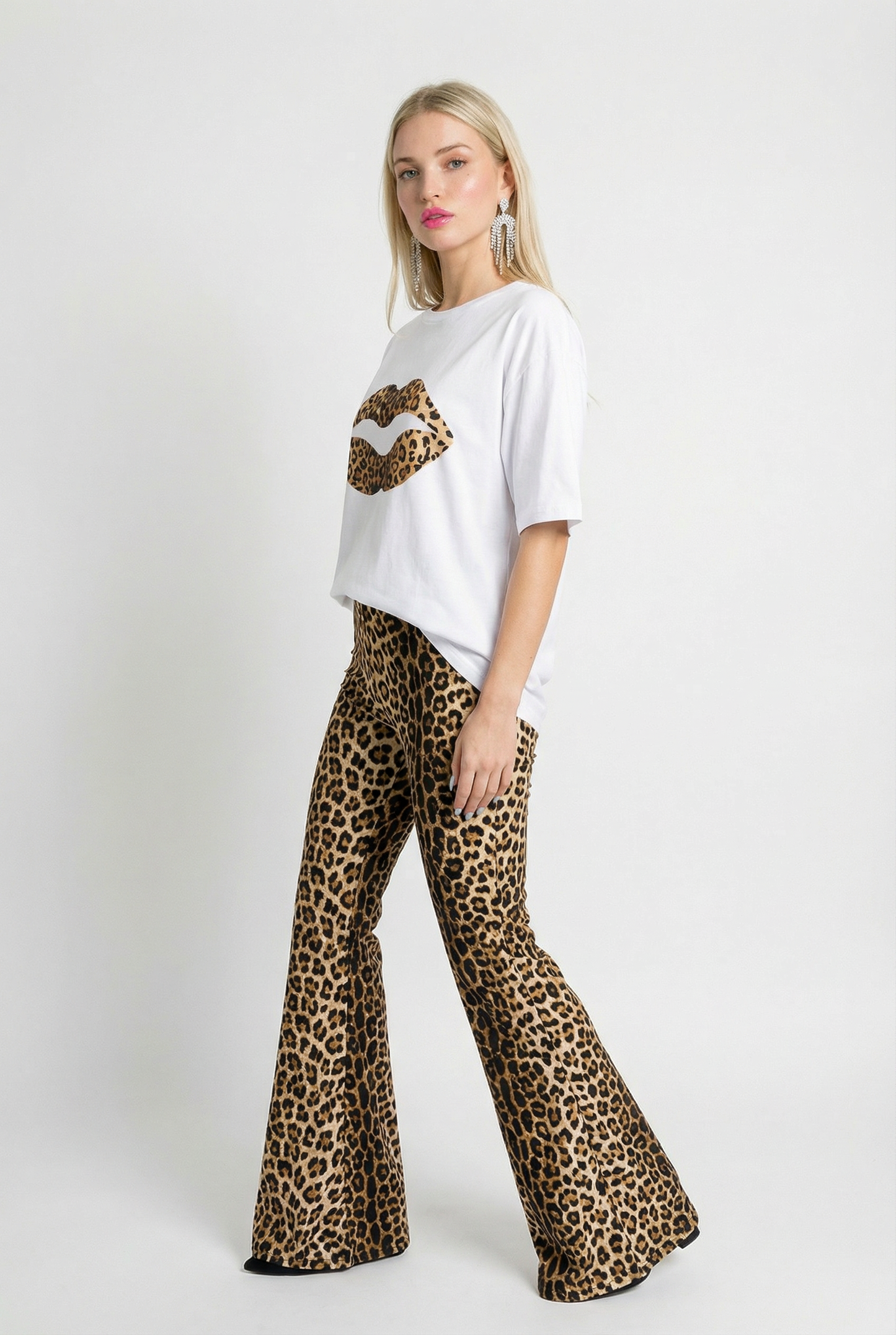 Leopard Lip Tee