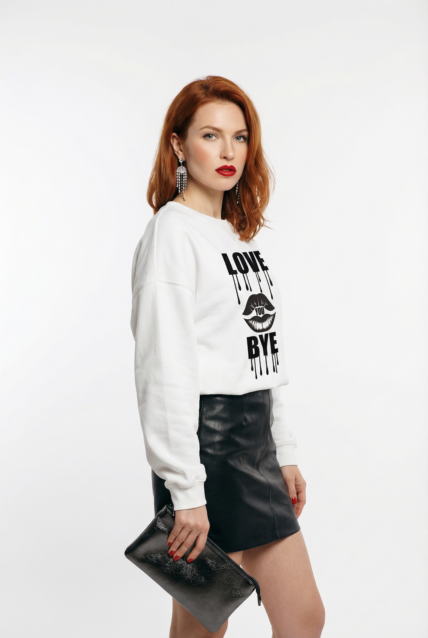 Love you bye Sweatshirt in White
