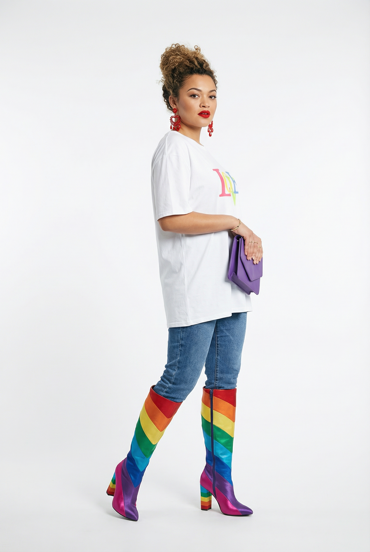 Love Rainbow T-shirt In White