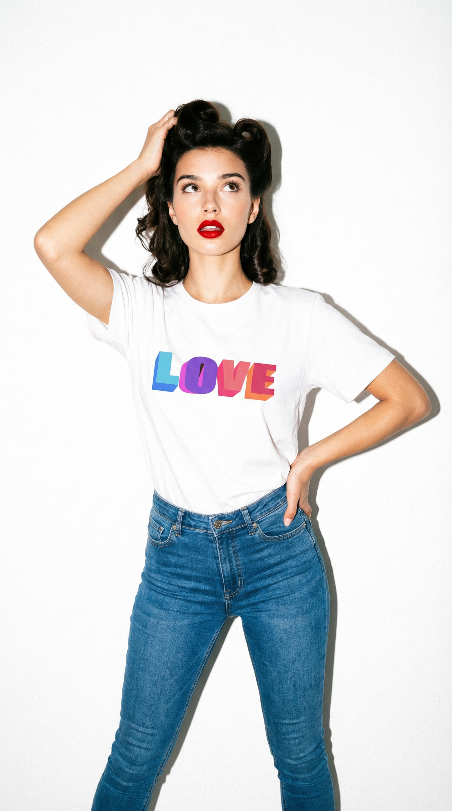 Neon Love In 3D Tshirt