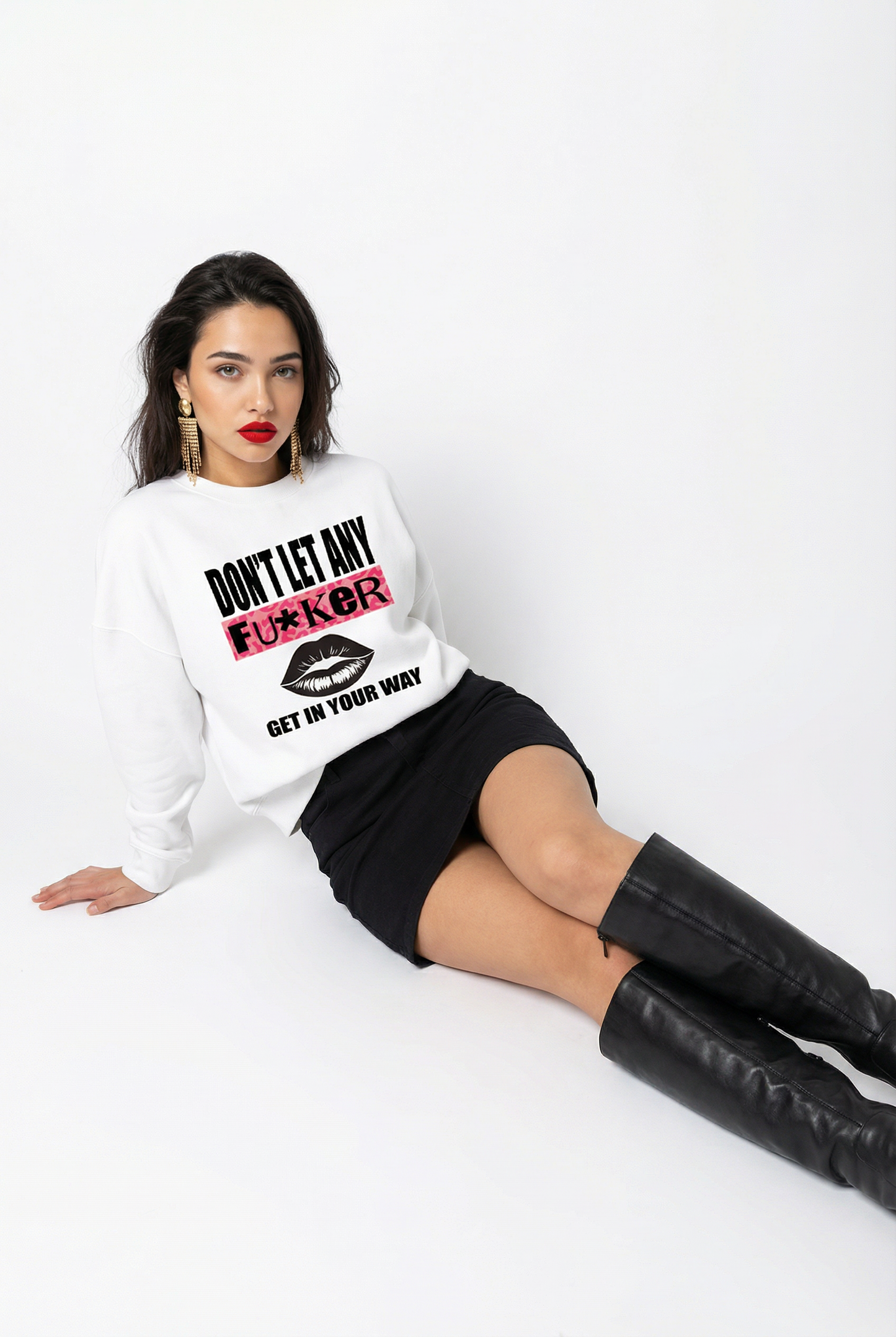 Savage No One in My Way Sweatshirt in White