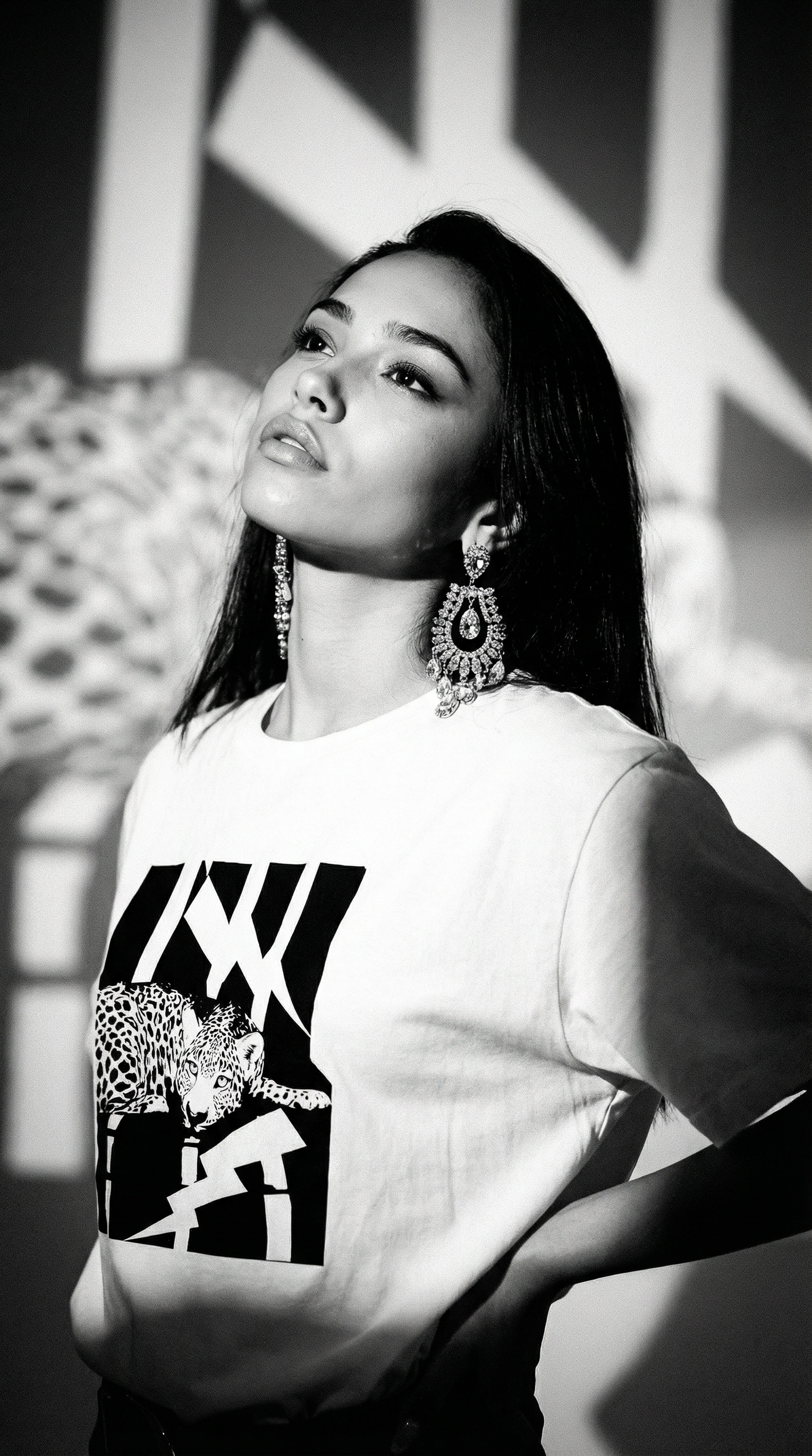 Voltage Leopard Tshirt in White