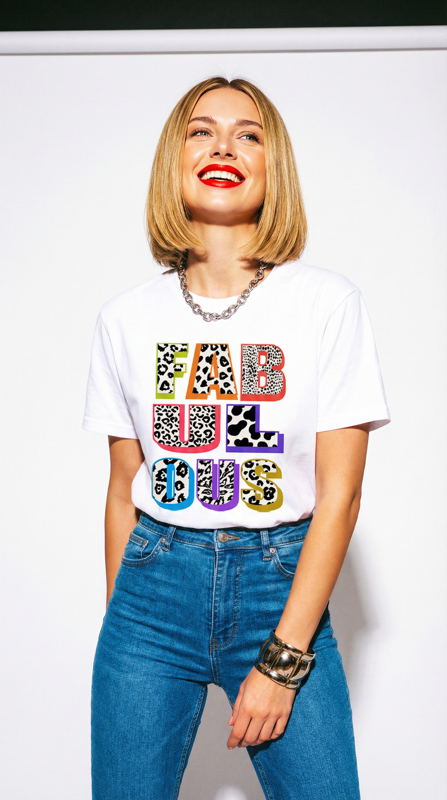 Wildly Fabulous Graphic Text Tshirt