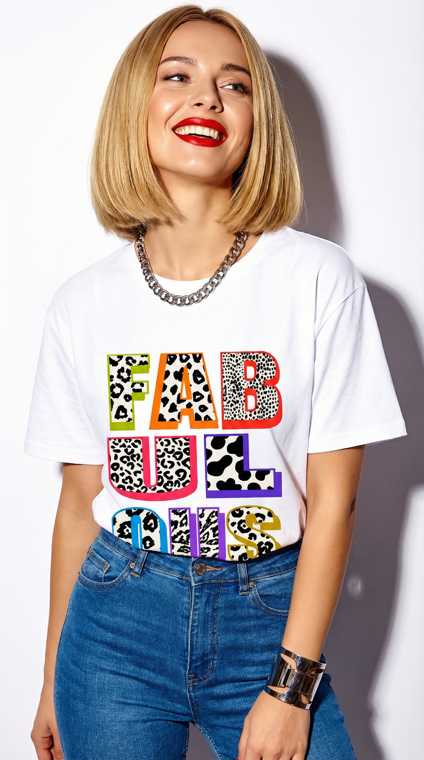 Wildly Fabulous Graphic Text Tshirt