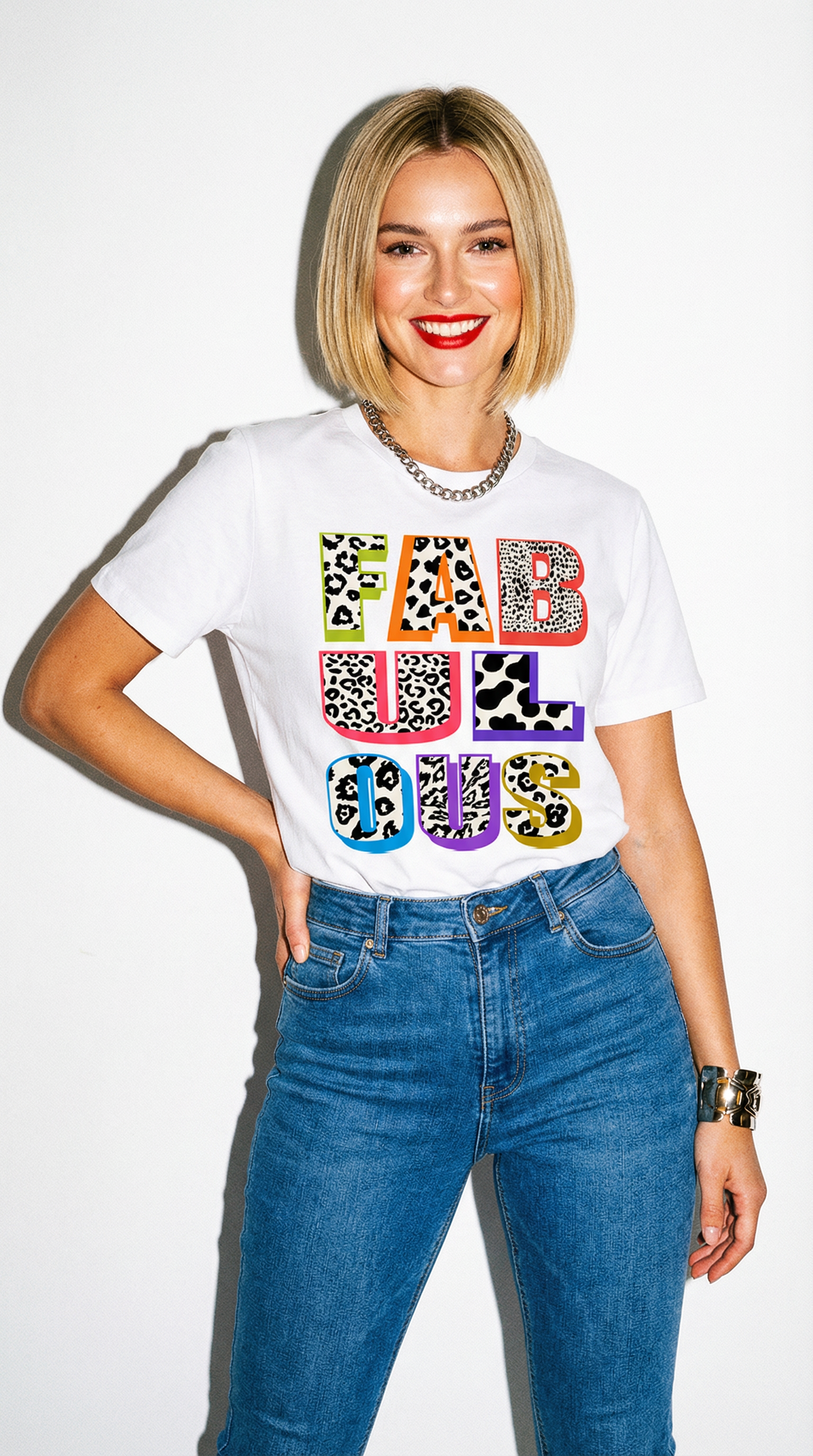 Wildly Fabulous Graphic Text Tshirt