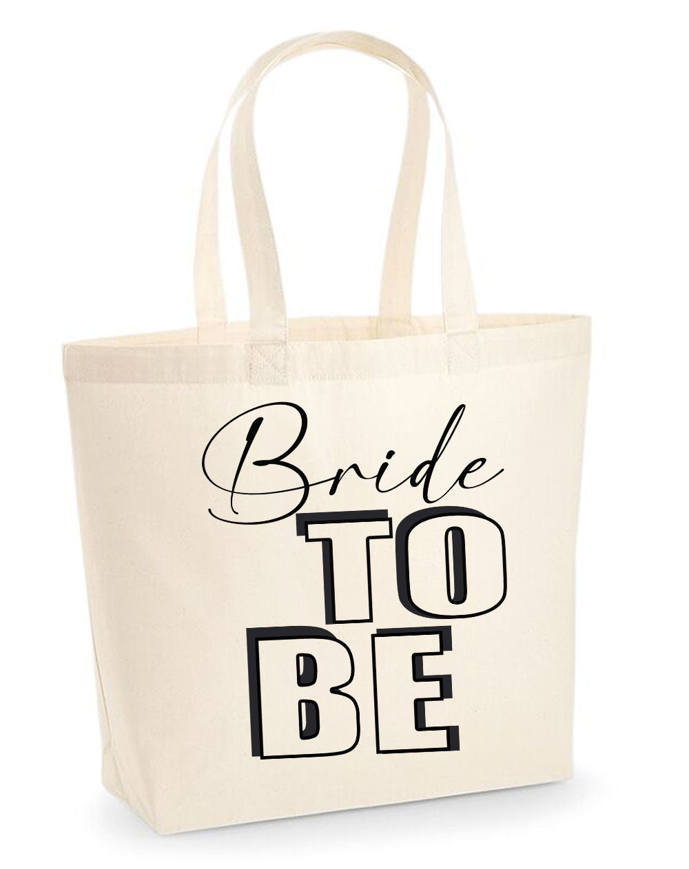 Bride to Be tote bag in cream