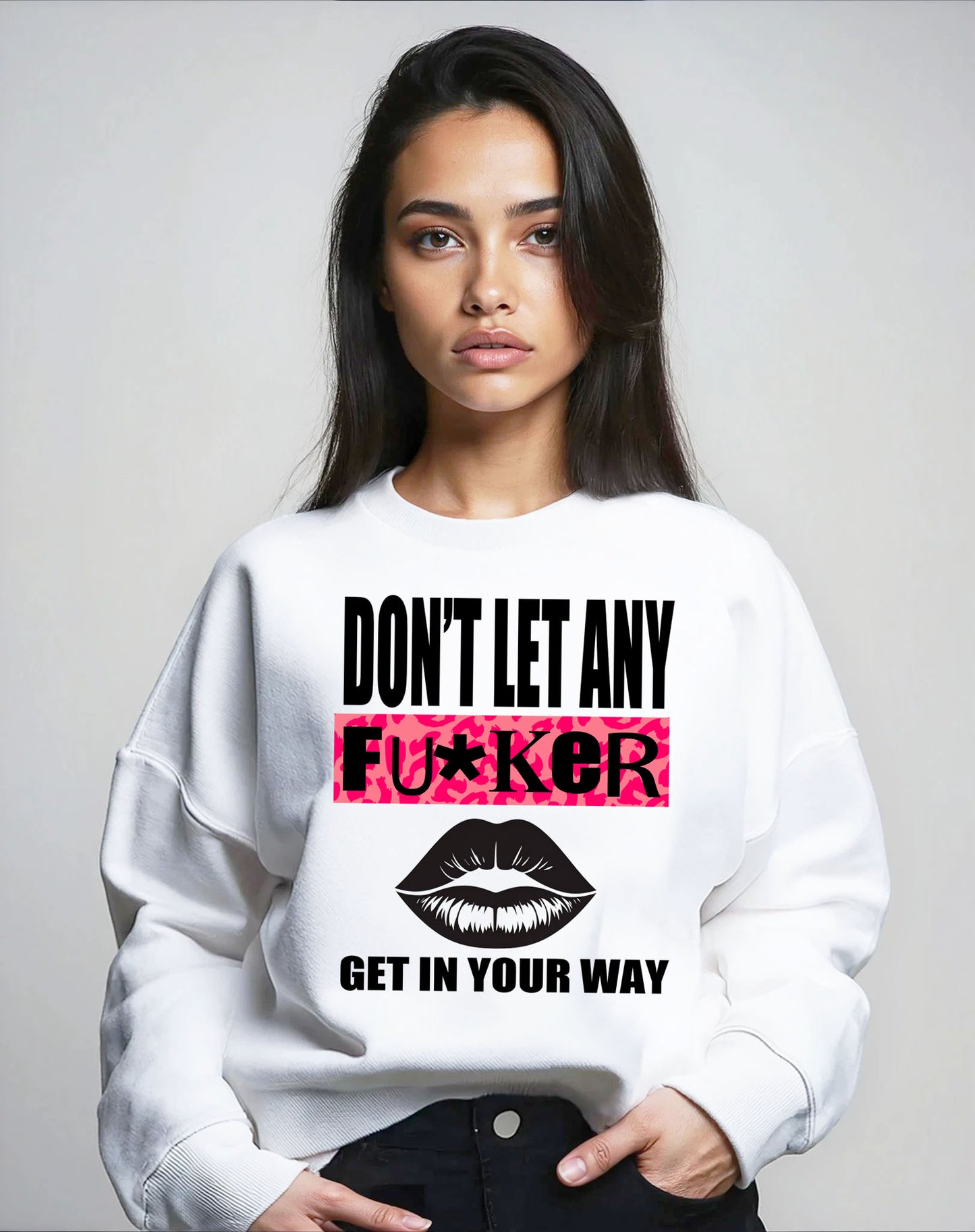 Savage No One in My Way Sweatshirt in White