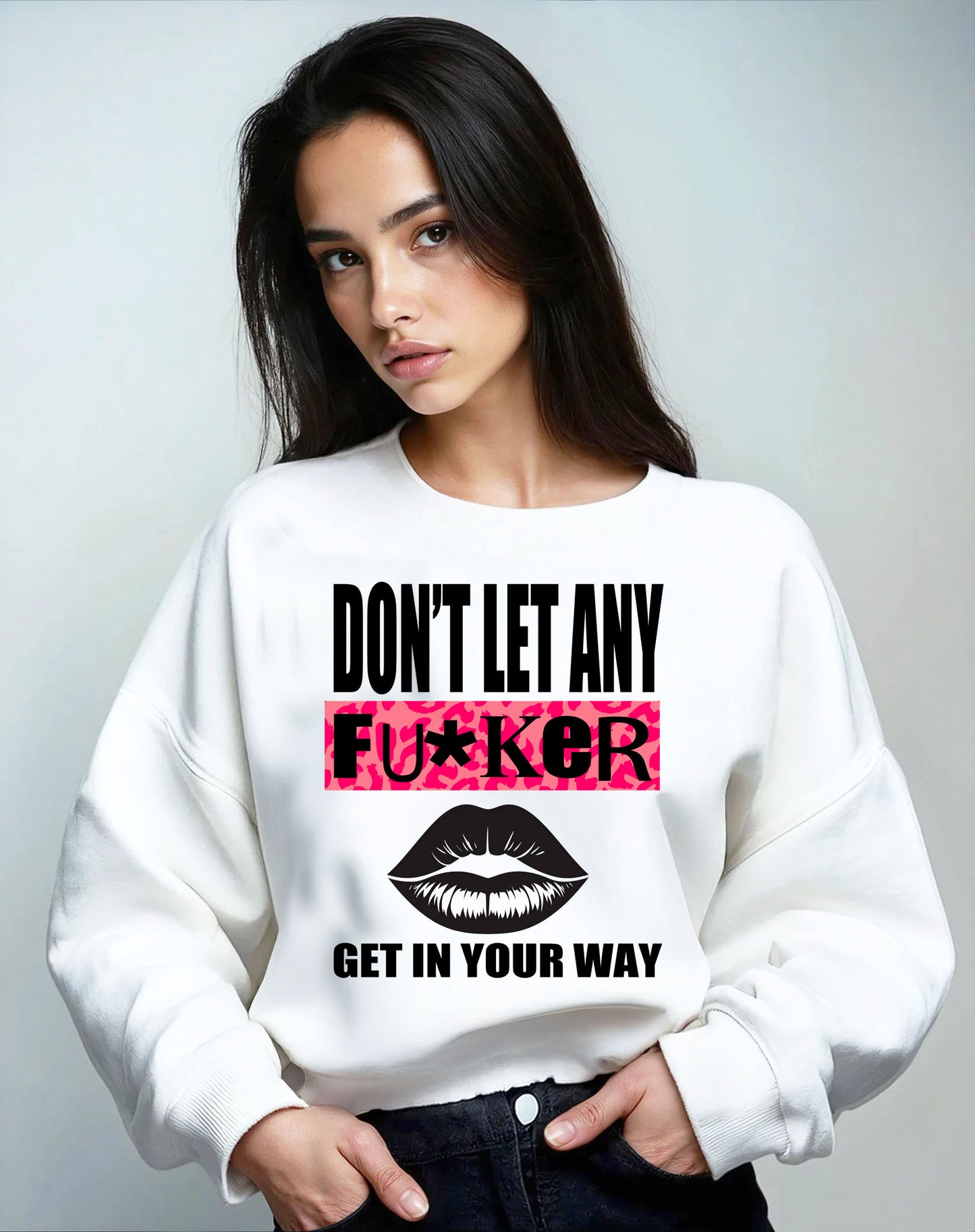 Savage No One in My Way Sweatshirt in White