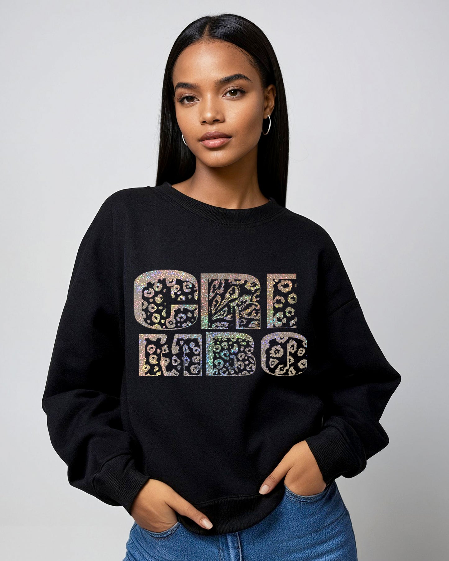 Crimbo Glitter Safari Christmas Sweatshirt