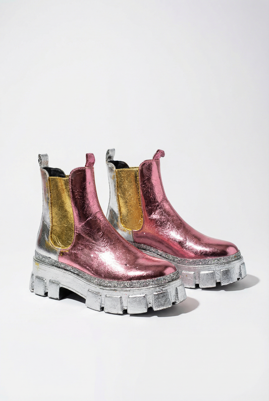 Metallic Chelsea Boot