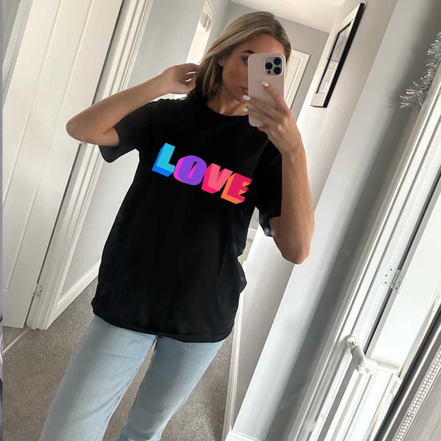 Neon Love In 3D Tshirt