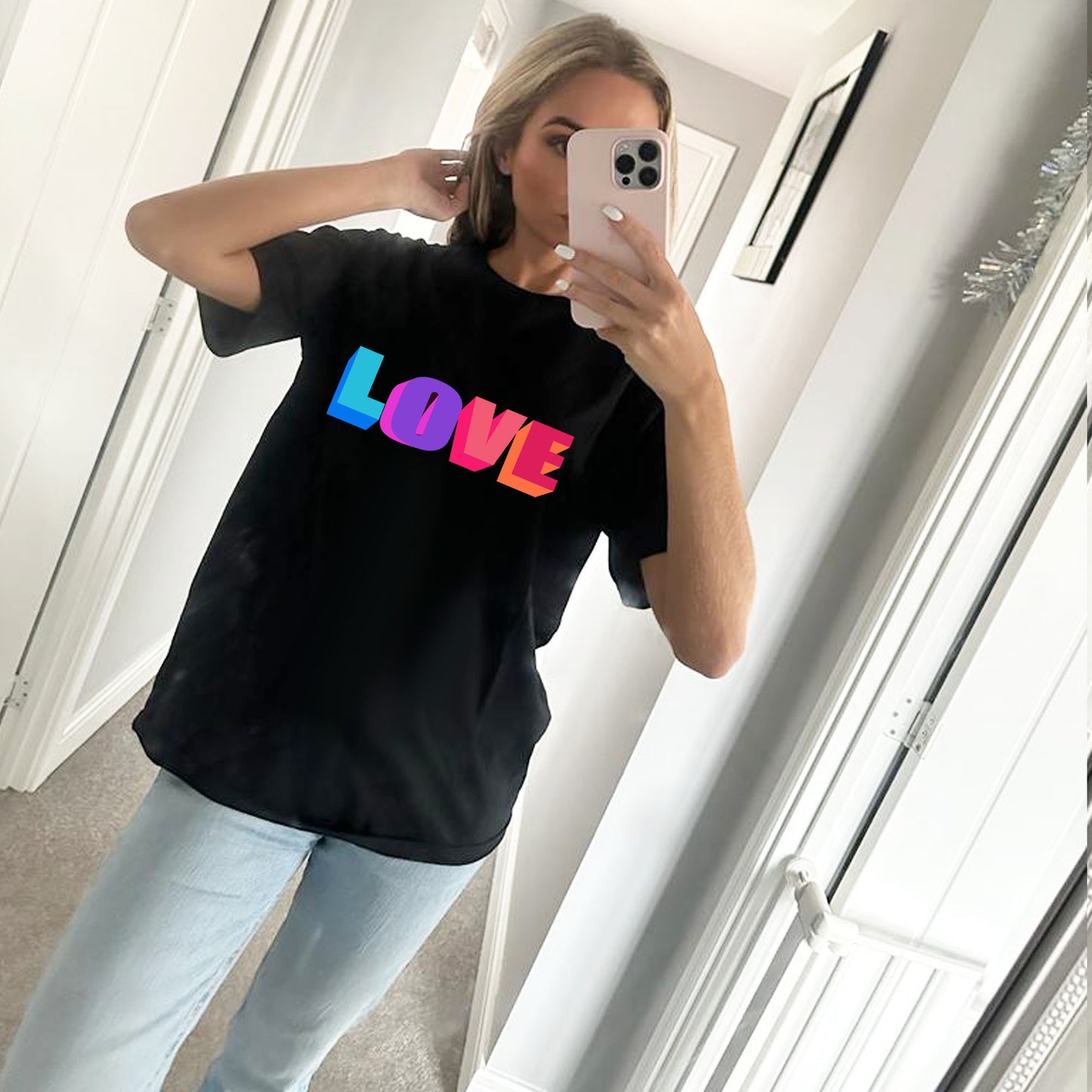 Neon Love In 3D Tshirt