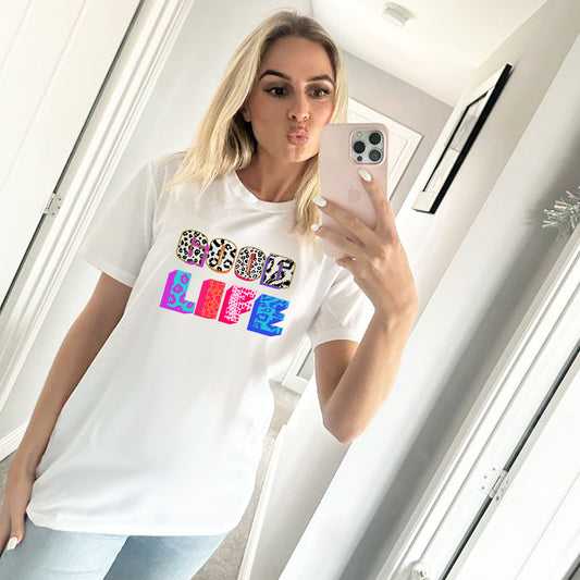 Neon Jungle Good Life Tshirt In White